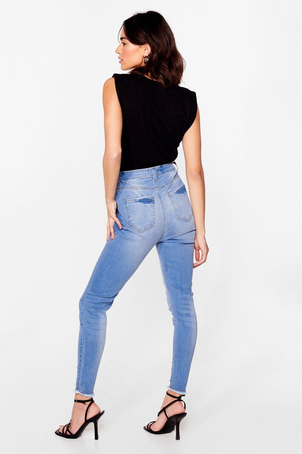 Raw hem hot sale petite jeans